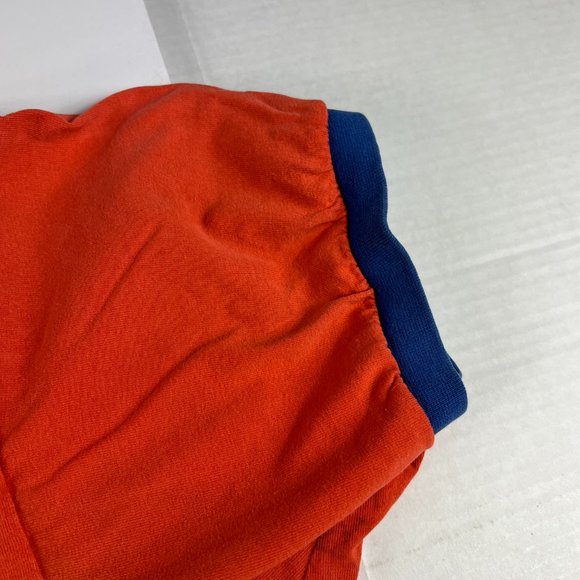 VTG Nike New York Met Center Swoosh Ringer Shirt Extra Large Orange Thrashed Tee - Picture 11 of 16